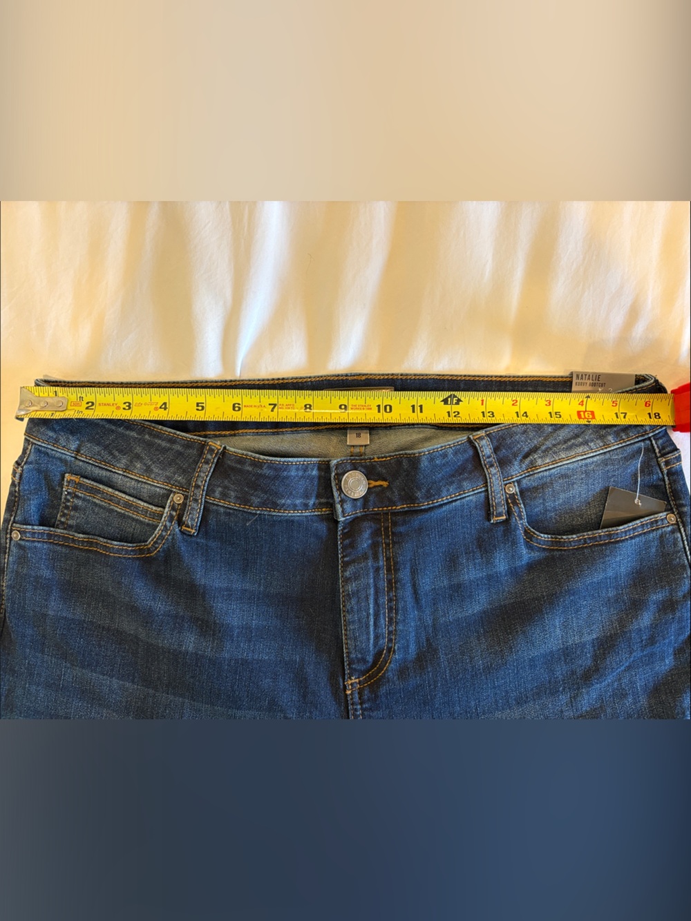Kut from the Kloth Dark Blue Natalie Kurvy Bootcut Jeans - Size 18 - Picture 6 of 7